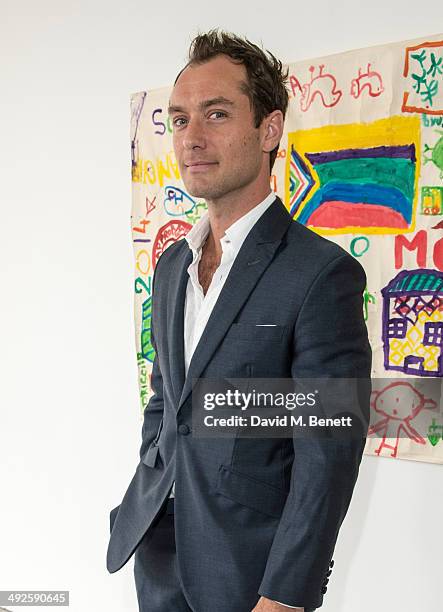 Jude Law attends the ASAP: African Solutions to African Problems private lunch at the Louise T Blouin Foundation on May 21, 2014 in London, England.