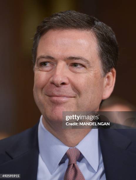 Federal Bureau of Investigation Director James Comey testifies during a hearing of the Senate Judiciary Committee in the Dirksne Senate Office...