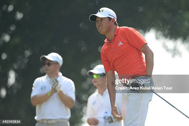 David Lipsky of USA pictured during the Pro AM tournament ahead of the Venetian Macao Open at Macau Golf and Country Club on October 14, 2015 in...