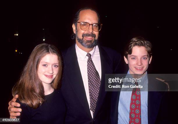 Actress Lexi Randall, director John Avnet and actor Elijah Wood attend "The War" Beverly Hills Premiere on November 2, 1994 at the Academy Theatre in...