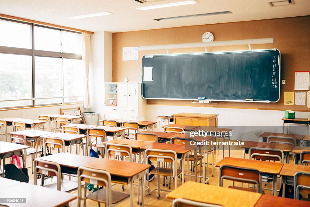 Japanese High School Classroom