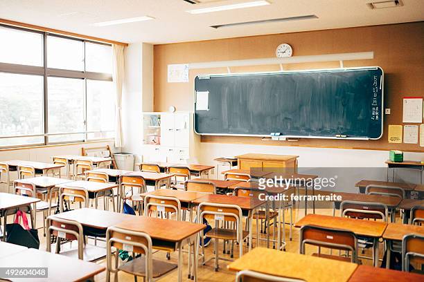 japanese high school classroom - high school bildbanksfoton och bilder