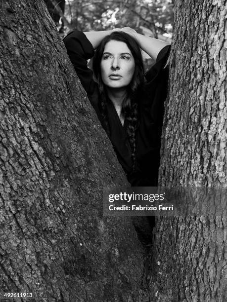 Arist Marina Abramovic is photographed for Self Assignment on September 29 in Hudson, New York.