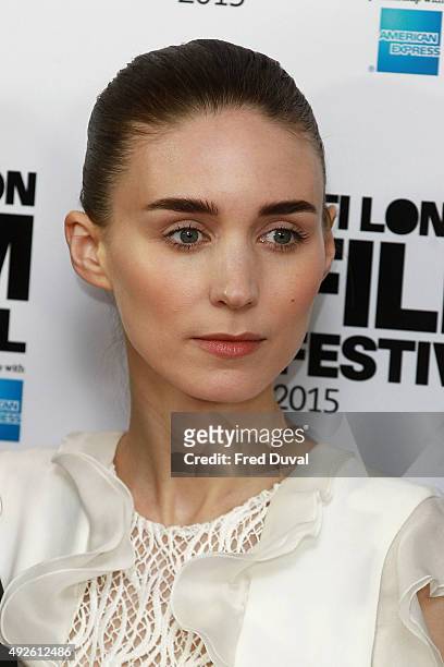 Rooney Mara attends a photocall for " Carol" during the BFI London Film Festival at Soho Hotel on October 14, 2015 in London, England.