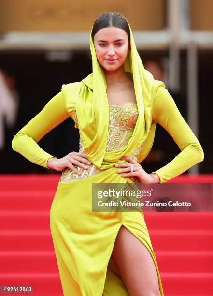 Model Irina Shayk attends "The Search" premiere during the 67th Annual Cannes Film Festival on May 21, 2014 in Cannes, France.