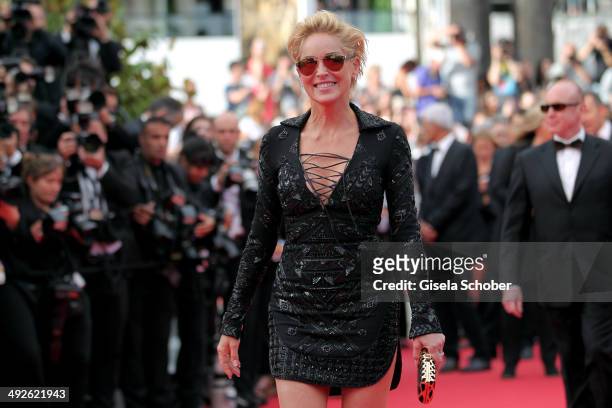 Sharon Stone attends "The Search" premiere during the 67th Annual Cannes Film Festival on May 21, 2014 in Cannes, France.