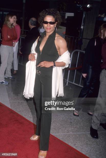 Athlete Luicia Rijker attends the "What's the Worst That Could Happen?" Century City Premiere on May 22, 2001 at Loews Cineplex Century Plaza...