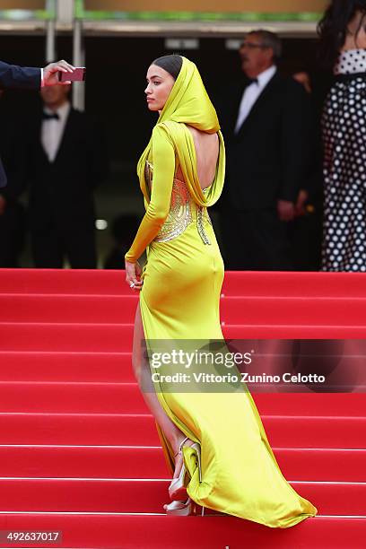 Model Irina Shayk attends "The Search" premiere during the 67th Annual Cannes Film Festival on May 21, 2014 in Cannes, France.