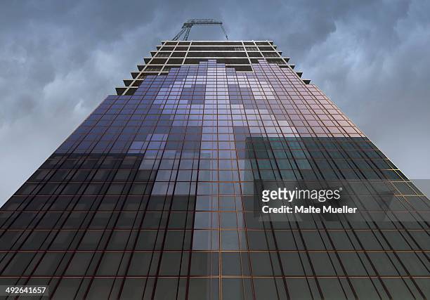low angle view of building with dollar symbol - berlin stock illustrations