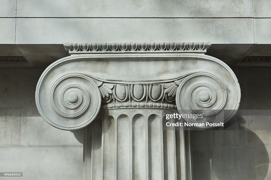 Detail an ionic column