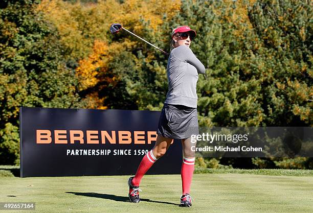 Amanda Blumenherst during the Berenberg Gary Player Invitational Pro-Am held at GlenArbor Golf Club on October 12, 2015 in Bedford Hills, New York.