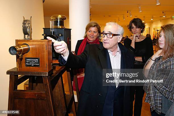 Of the 'Jerome Seydoux - Pathe Foundation' Sophie Seydoux, Martin Scorsese and his daughter Francesca Visit the 'Jerome Seydoux - Pathe Foundation'...