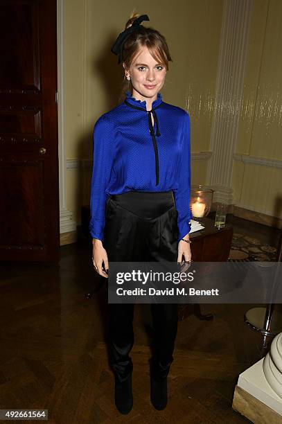 Cressida Bonas attends The Academy Of Motion Pictures Arts & Sciences new members reception hosted by Ambassador Matthew Barzun and Mrs Brooke Barzun...