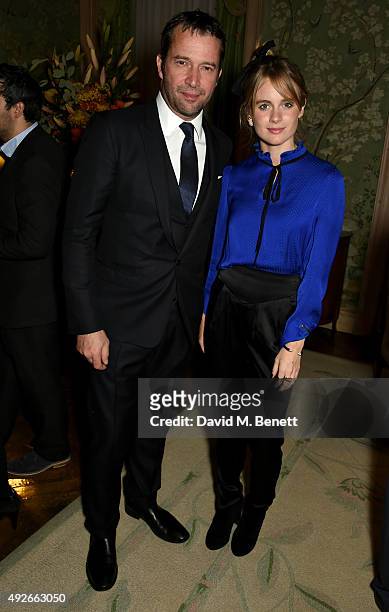 Actor James Purefoy and Cressida Bonas attend The Academy Of Motion Pictures Arts & Sciences new members reception hosted by Ambassador Matthew...