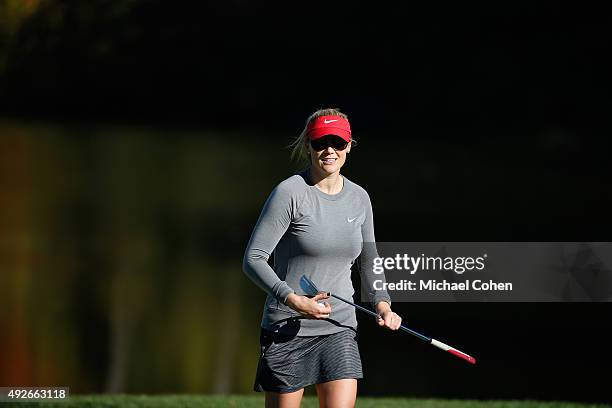 Amanda Blumenherst during the Berenberg Gary Player Invitational Pro-Am held at GlenArbor Golf Club on October 12, 2015 in Bedford Hills, New York.