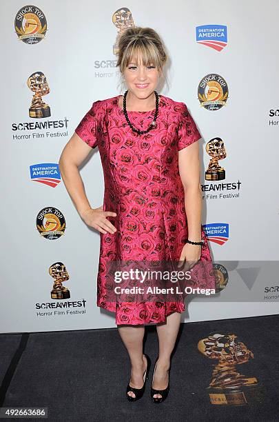 Director Anna Elizabeth James arrives for the Screamfest Horror Film Festival - Opening Night Screening Of "Tales Of Halloween" held at TCL Chinese 6...