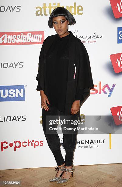 Brown attends the Attitude Magazine Awards at Banqueting House on October 14, 2015 in London, England.