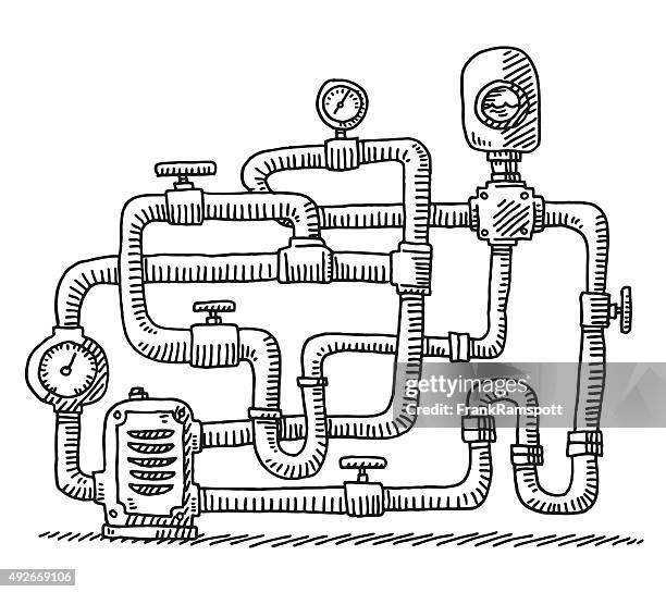 water pipe closed circuit drawing - water valve 幅插畫檔、美工圖案、卡通及圖標