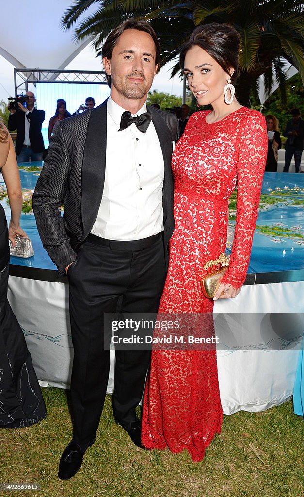 Jay Rutland and Tamara Ecclestone attend the welcome party for Puerto