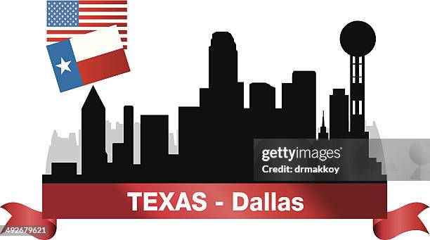dallas skyline - dallas skyline stock illustrations