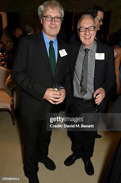 New members Simon Curtis and Mick Audsley attend The Academy Of Motion Pictures Arts & Sciences new members reception hosted by Ambassador Matthew...