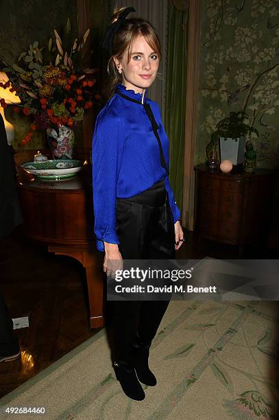 Cressida Bonas attends The Academy Of Motion Pictures Arts & Sciences new members reception hosted by Ambassador Matthew Barzun and Mrs Brooke Barzun...