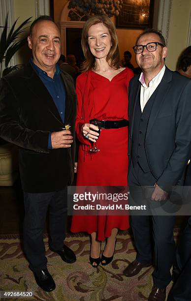 Warner Music Owner Len Blavatnik , Dawn Hudson, CEO of Academy Of Motion Picture Arts and Sciences and guest attend The Academy Of Motion Pictures...