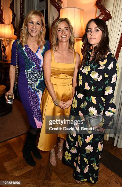 Tania Brier , Mrs. Brooke Barzun and Tania Fares attend The Academy Of Motion Pictures Arts & Sciences new members reception hosted by Ambassador...