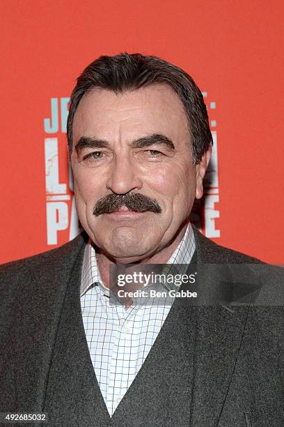 Actor Tom Selleck attends the "Jess Stone: Lost In Paradise" New York Premiere at Roxy Hotel on October 14, 2015 in New York City.