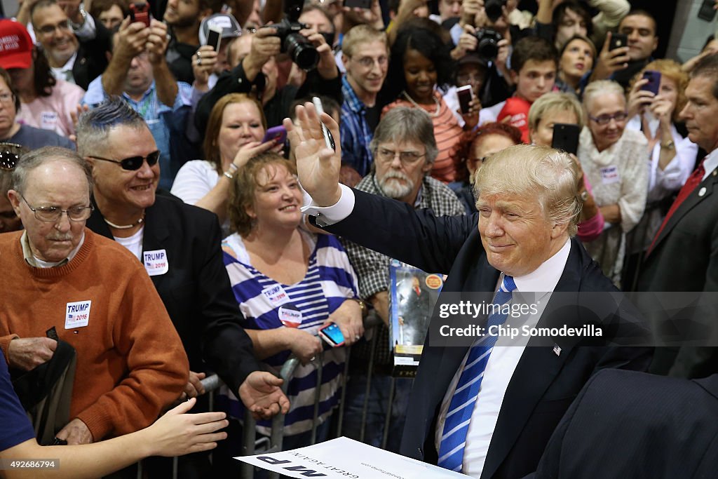 Donald Trump Holds Campaign Rally In Richmond, VA