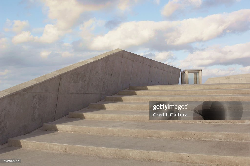 Concrete steps, Copenhagen, Denmark