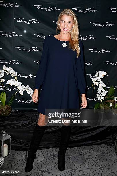 Giulia Siegel attends the Thomas Sabo grand flagship store opening on October 14, 2015 in Munich, Germany.