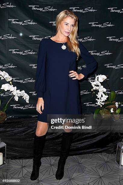 Giulia Siegel attends the Thomas Sabo grand flagship store opening on October 14, 2015 in Munich, Germany.