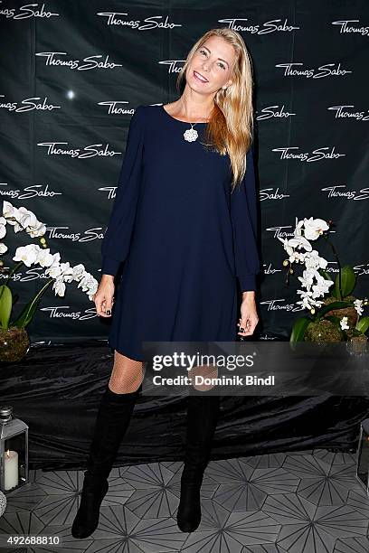 Giulia Siegel attends the Thomas Sabo grand flagship store opening on October 14, 2015 in Munich, Germany.