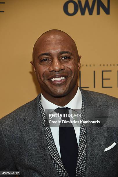 Basketball player Jay Williams attends the "Belief" New York premiere at TheTimesCenter on October 14, 2015 in New York City.