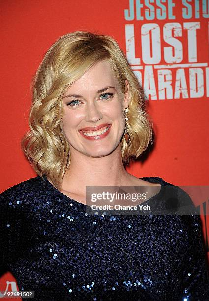 Abigail Hawk attends "Jesse Stone: Lost In Paradise" New York premiere at Roxy Hotel on October 14, 2015 in New York City.