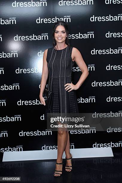 Katie Lee poses at Dressbarn Fall 2015 Campaign Launch at Spring Studios on October 14, 2015 in New York City.