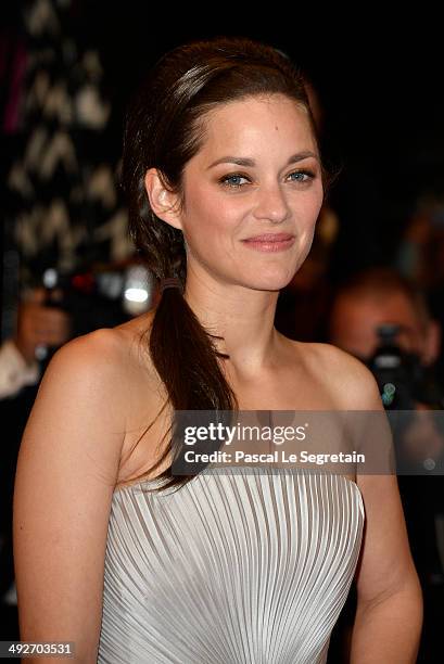 Marion Cotillard attends the "L'Homme Qu'On Aimait Trop" premiere during the 67th Annual Cannes Film Festival on May 21, 2014 in Cannes, France.