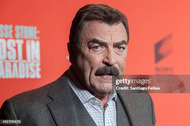 Tom Selleck attends "Jess Stone: Lost In Paradise" New York Premiere at Roxy Hotel on October 14, 2015 in New York City.