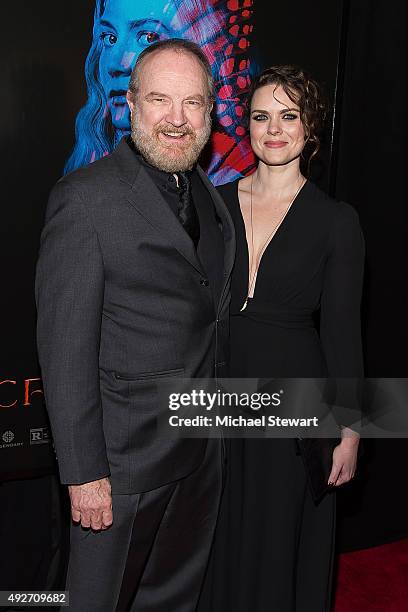 Actor Jim Beaver and Leslie Ranne attend the "Crimson Peak" New York premiere at AMC Loews Lincoln Square on October 14, 2015 in New York City.