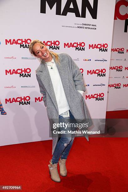 Nele Kiper attends the German premiere of the film 'Macho Man' at Cinedom on October 14, 2015 in Cologne, Germany.