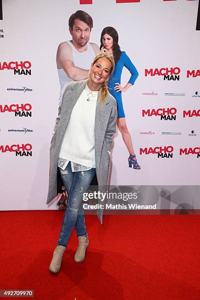 Nele Kiper attends the German premiere of the film 'Macho Man' at Cinedom on October 14, 2015 in Cologne, Germany.