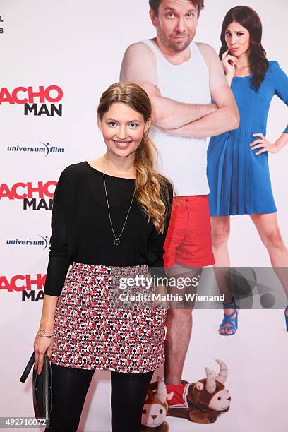 Amrei Haardt attends the German premiere of the film 'Macho Man' at Cinedom on October 14, 2015 in Cologne, Germany.