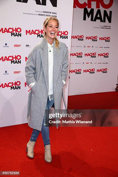 Nele Kiper attends the German premiere of the film 'Macho Man' at Cinedom on October 14, 2015 in Cologne, Germany.