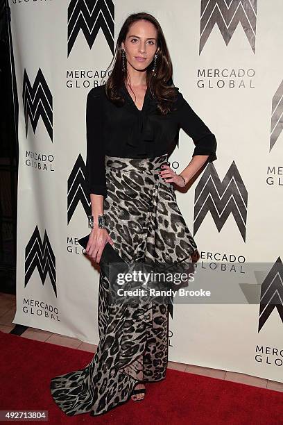 Dalia Oberlander attends the 2015 Mercado Global Fashion Forward Gala at The Bowery Hotel on October 14, 2015 in New York City.