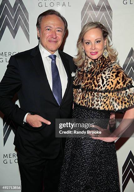 Valentin and Yaz Hernandez attend the 2015 Mercado Global Fashion Forward Gala at The Bowery Hotel on October 14, 2015 in New York City.