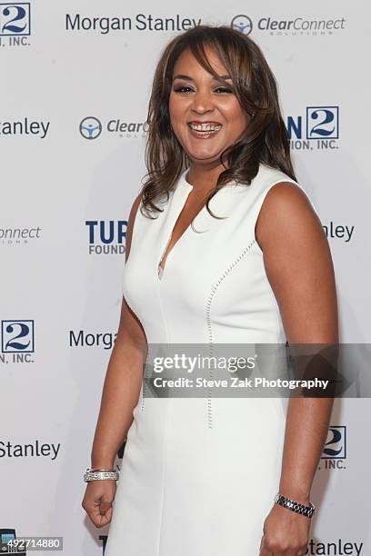 Sharlee Jeter attends 19th Annual Turn 2 Foundation Dinner at Cipriani Wall Street on October 14, 2015 in New York City.