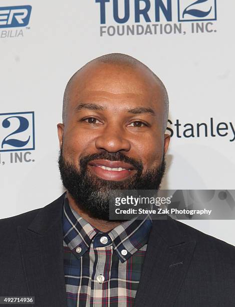 Derek Fisher attends 19th Annual Turn 2 Foundation Dinner at Cipriani Wall Street on October 14, 2015 in New York City.
