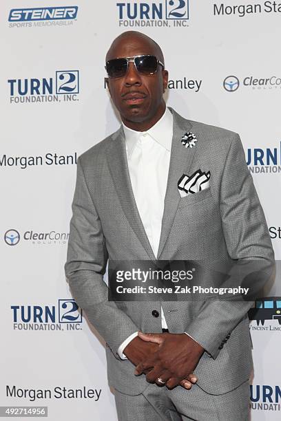 Smoove attends 19th Annual Turn 2 Foundation Dinner at Cipriani Wall Street on October 14, 2015 in New York City.
