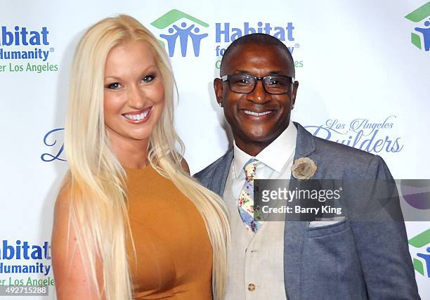 Comic Tommy Davidson and wife Amanda Davidson attend the Habitat For Humanity Of Greater Los Angeles Builders Ball at the Beverly Wilshire Four...